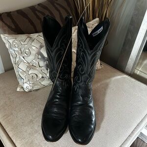 Vintage Men’s  J. Chisholm Black Western Cowboy Boots